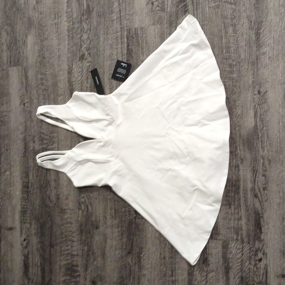 Love Galore white skater dress